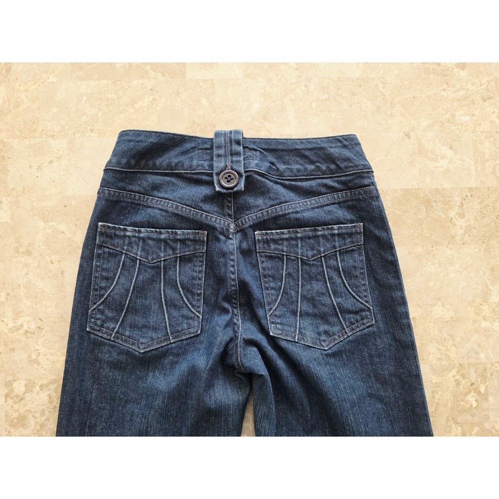 Goldsign Treo Flare Jeans Dark Wash Multi Button Front Size 26 W1273-1405